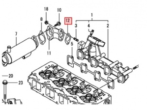 картинка Прокладка приемной трубы