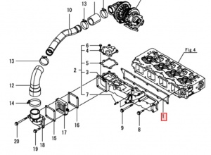 картинка Прокладка впускного коллектора