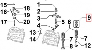 картинка Чашка пружины клапана