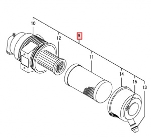 картинка Фильтр воздушный в сборе ( 119808-12520, 129051-12530 )