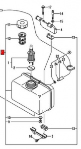 картинка Бак топливный в сборе