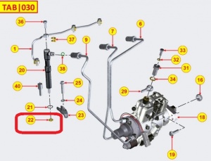 картинка Шайба под форсунку  1,5 мм KDI1903, 2504